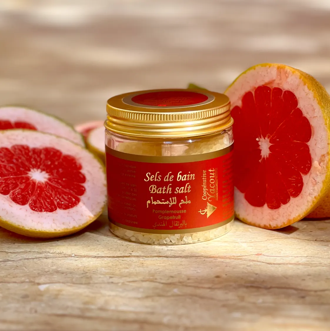 Sales de baño de pomelo