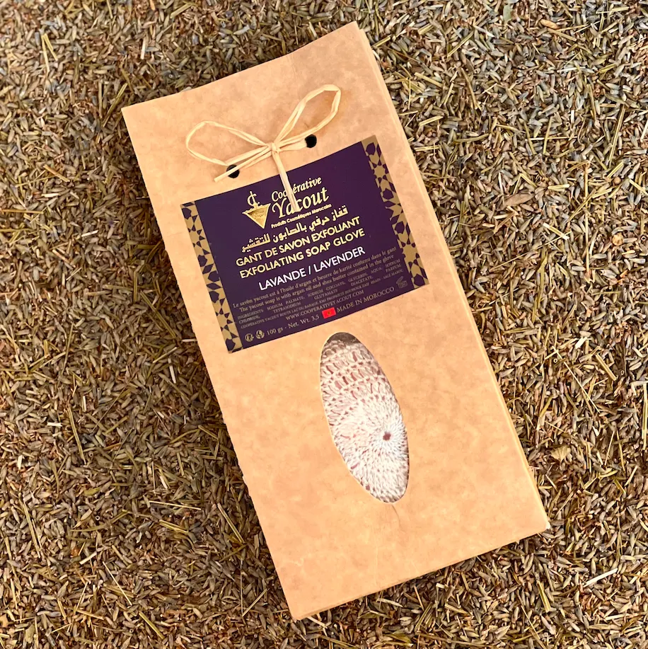 Lavender Exfoliating Soap Glove