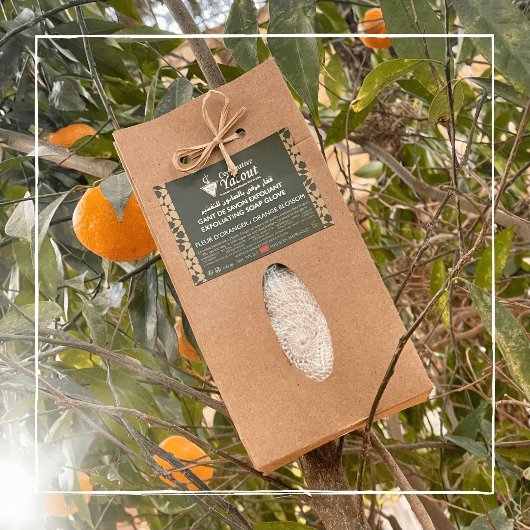 Orange Blossom Soap Glove