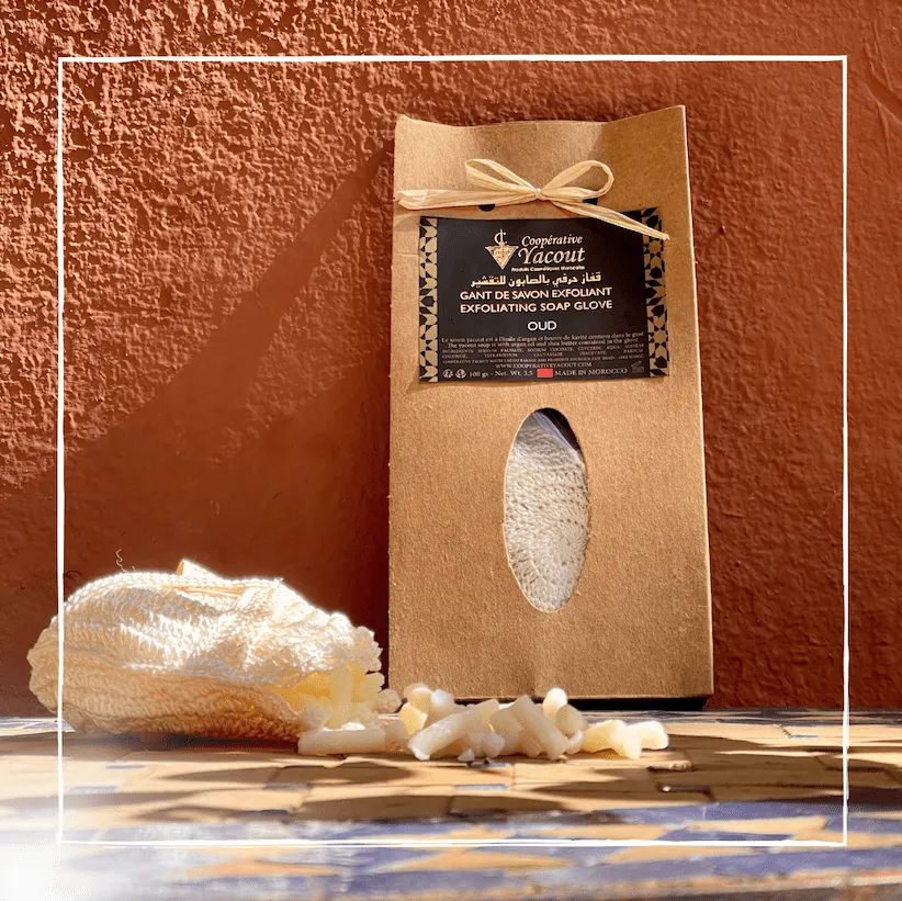 Guante de jabón de oud